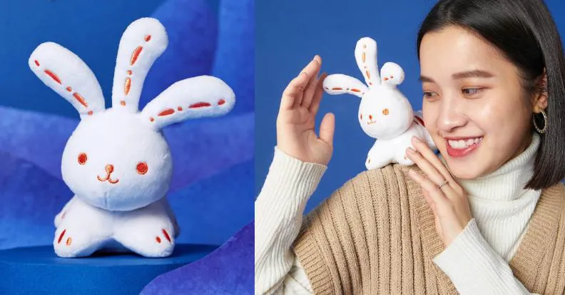 台灣燈會周邊商品「光源兔」呆萌開賣！屁股發光、趴肩陪逛燈會